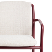 Krzesło ogrodowe Linosa bordowe Kave Home