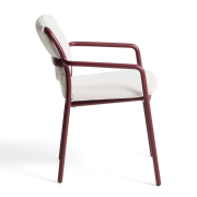 Krzesło ogrodowe Linosa bordowe Kave Home
