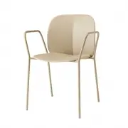 Krzesło ogrodowe Mentha z podłokietnikiem gołębi szary Scab Design