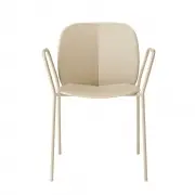 Krzesło ogrodowe Mentha z podłokietnikiem gołębi szary Scab Design