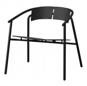 Krzesło ogrodowe Novo lounge czarne AYTM