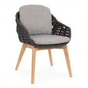 Krzesło ogrodowe Tamires antracytowe Bizzotto