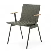 Krzesło ogrodowe Ville AV34 brązowo-zielone Andtradition