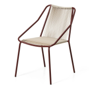 Krzesło ogrodowe Zivia bordowe Kave Home