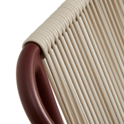 Krzesło ogrodowe Zivia bordowe Kave Home