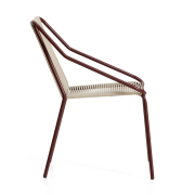 Krzesło ogrodowe Zivia bordowe Kave Home