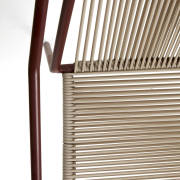 Krzesło ogrodowe Zivia bordowe Kave Home