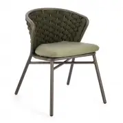 Krzesło ogrodowe Harlow oliwkowe Bizzotto