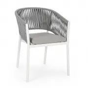 Krzesło ogrodowe florencia białe Bizzotto