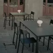 Krzesło ogrodowe May z podłokietnikiem ciemnozielone New Works