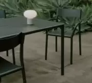 Krzesło ogrodowe May z podłokietnikiem ciemnozielone New Works