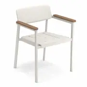 Krzesło Ogrodowe Shine Z Podłokietnikami Matowa Biel Emu