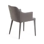KRZESŁO STYLISH CIEMNOSZARE NUBUK