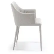 KRZESŁO DANAI JASNOSZARE TAPICEROWANE KAVE HOME