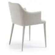 KRZESŁO DANAI JASNOSZARE TAPICEROWANE KAVE HOME