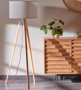 Lampa podłogowa Iguazu biała Kave Home