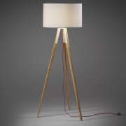 Lampa podłogowa Iguazu biała Kave Home