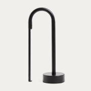 Lampa przenośna Bow czarna Kave Home