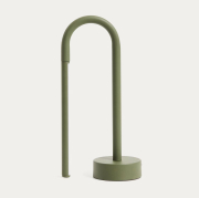 Lampa przenośna Bow zielona Kave Home