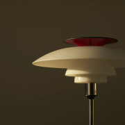 Lampa przenośna PH 80 biała - chromowana Louis Poulsen