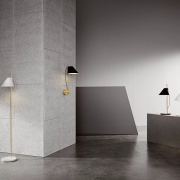 Lampa ścienna Yuh mosiężno-czarna Louis Poulsen