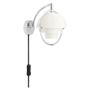 Lampa ścienna Multi-Lite biało-chromowana Gubi
