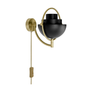 Lampa ścienna Multi-Lite czarno-mosiężna Gubi