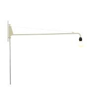 Lampa ścienna Petite Potence kremowa Vitra