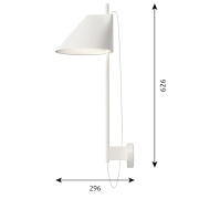 Lampa ścienna Yuh biała Louis Poulsen