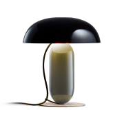 Lampa stołowa Gambosa S czarno-szara Marset