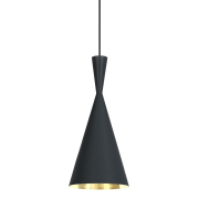 Lampa wisząca Beat Tall czarna Tom Dixon