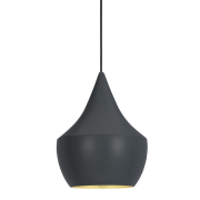 Lampa wisząca Beat Fat czarna Tom Dixon