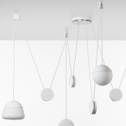 Lampa wisząca Planets 4 opalizowana Brokis