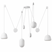 Lampa wisząca Planets 4 opalizowana Brokis
