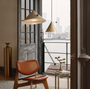 Lampa wisząca Pose 43 cm beżowa Tom Dixon
