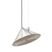 Lampa wisząca Pose 43 cm srebrna Tom Dixon