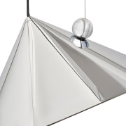 Lampa wisząca Pose 43 cm srebrna Tom Dixon