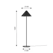 Lampa podłogowa Keglen czarna Louis Poulsen