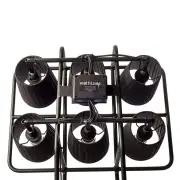 LAMPA PODŁOGOWA MULTILAMP CZARNA SELETTI