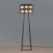 LAMPA PODŁOGOWA MULTILAMP CZARNA SELETTI