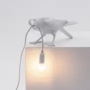 LAMPA STOŁOWA BIRD PLAYING BIAŁA SELETTI