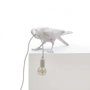 LAMPA STOŁOWA BIRD PLAYING BIAŁA SELETTI