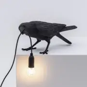LAMPA STOŁOWA BIRD PLAYING CZARNA SELETTI