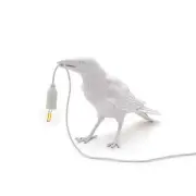 LAMPA STOŁOWA BIRD WAITING BIAŁA SELETTI
