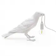 LAMPA STOŁOWA BIRD WAITING BIAŁA SELETTI