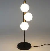 Lampa stołowa Monica szkło opalizowane White Label Living