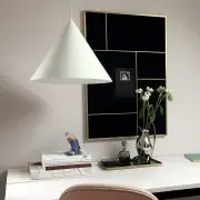 LAMPA WISZĄCA BENJAMIN 46 CM BIAŁA FRANDSEN