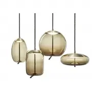 LAMPA WISZĄCA KNOT SFERA SMALL BRĄZOWA BROKIS