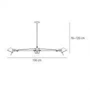 LAMPA WISZĄCA TOLOMEO DUO BRACCIO ARTEMIDE