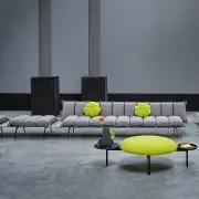 Ławka Meeting Point - metalowy stolik 90 cm Sancal